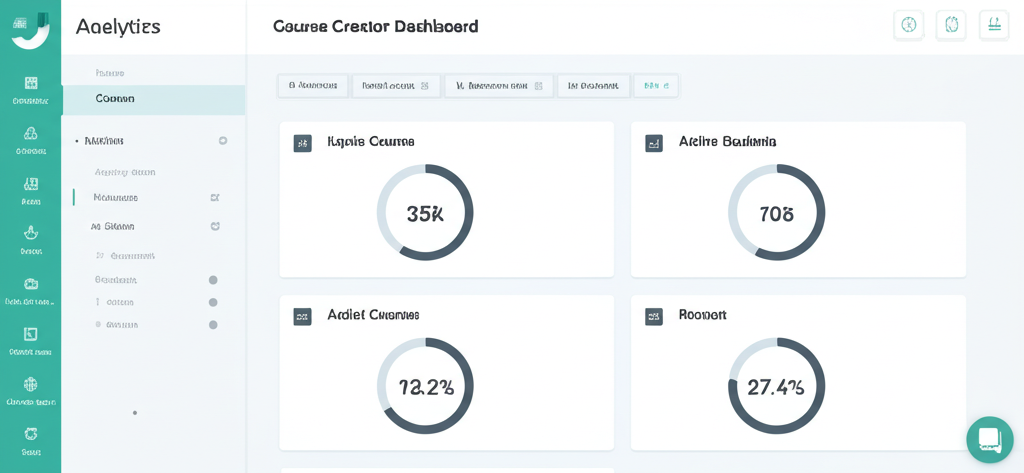 Course creator dashboard